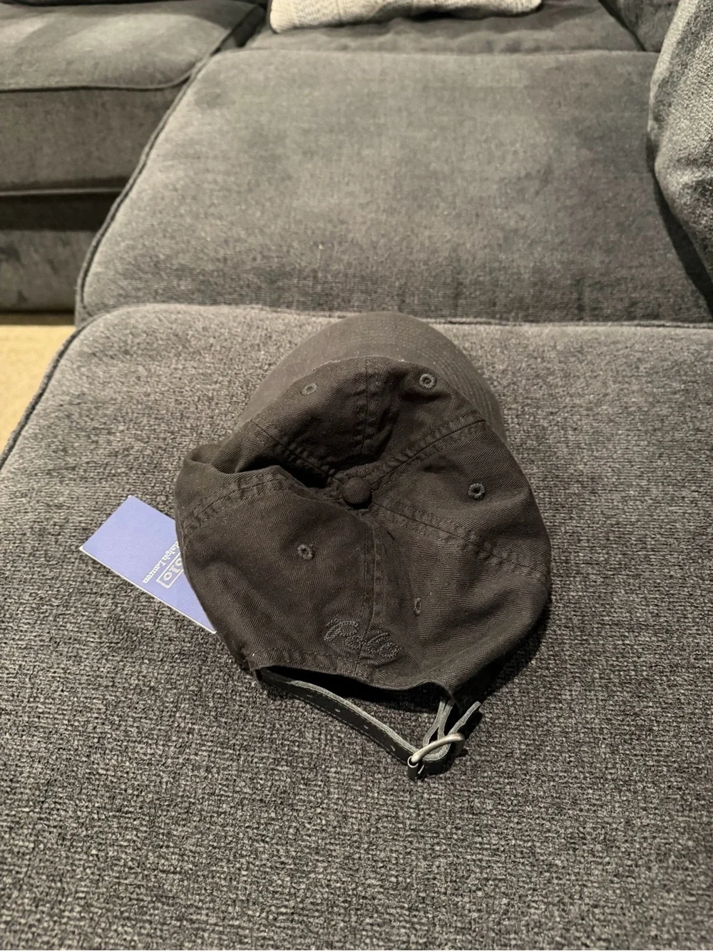 Polo by Ralph Lauren Black Embroidered 'Ralph' Cap